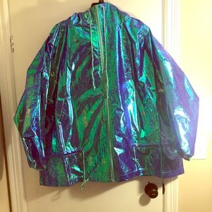 Metallic Rain Coat